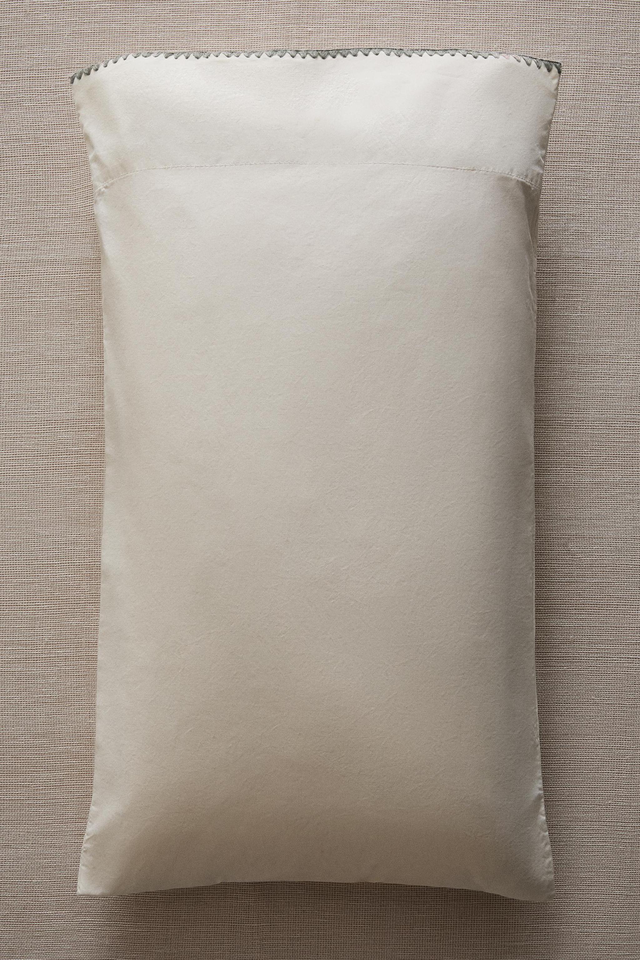 KIDS COTTON SHELL STITCH PILLOWCASE